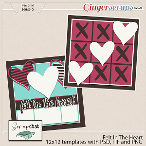 Felt in the Heart Template Set by ScrapChat Designs