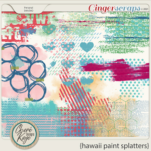 Hawaii Paint Splatters by Chere Kaye Designs