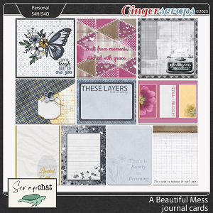 A Beautiful Mess Journal Cards by ScrapChat Designs