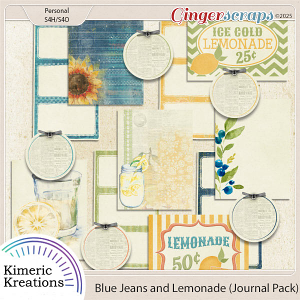Blue Jeans and Lemonade Journal Pack by Kimeric Kreations