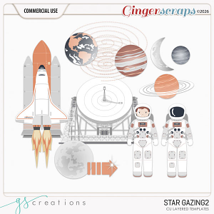 Star Gazing2 Layered Templates (CU) by GS Creations