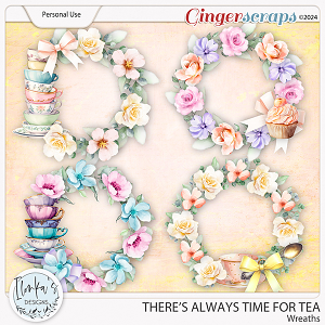 There's Always Time For Tea Wreaths by Ilonka's Designs