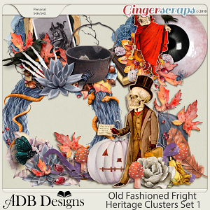 Old Fashioned Fright Heritage Clusters Set 1 by ADB Designs