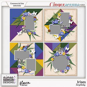 Irises Templates by Aimee Harrison