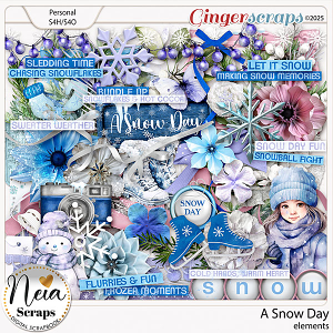 A Snow Day - Elements - by Neia Scraps