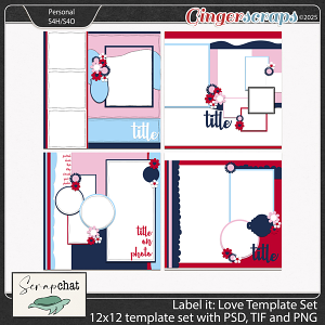 Label It Love Template Set by ScrapChat Designs