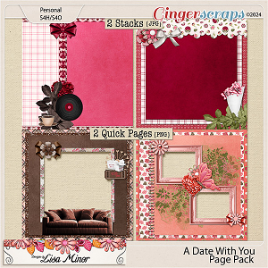 A Date With You Page Pack from Designs by Lisa Minor