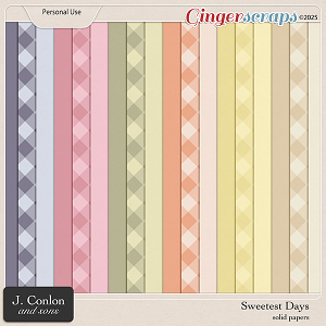 Sweetest Days Solid Papers by J. Conlon and Sons