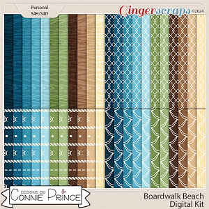 Boardwalk Beach - Extra Papers by Connie Prince