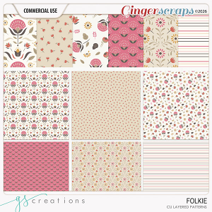 Folkie Layered Patterns (CU) by GS Creations