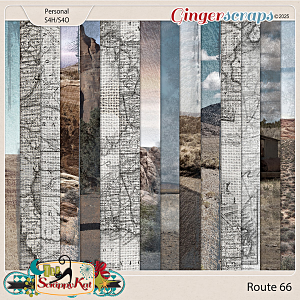 Route 66 Scenic Papers 2 by The Scrappy Kat