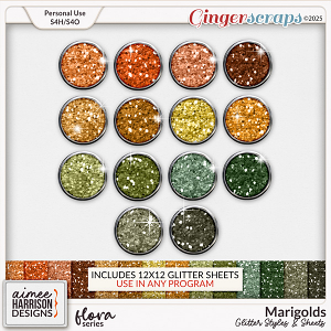 Marigolds Glitters by Aimee Harrison