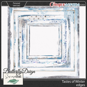 Tastes of Winter Painted Edges by ScrapChat Designs and Butterfly Dsign