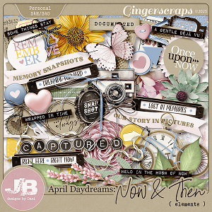 April Daydreams: Now & Then Elements by JB Studio