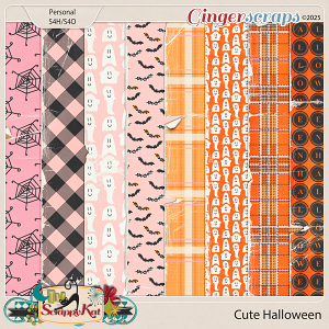 Cute Halloween Torn Papers by The Scrappy Kat
