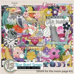 Shoot for the Moon Page Kit by Chere Kaye Designs & Blue Heart Scraps