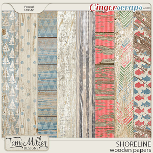 Shoreline Wooden Papers by Tami Miller Designs
