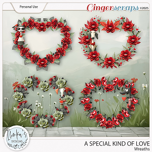 A Special Kind Of Love Wreaths by Ilonka's Designs 