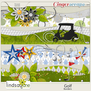 Golf Borders by Lindsay Jane