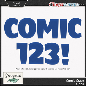 Comic Craze Alpha by ScrapChat Designs