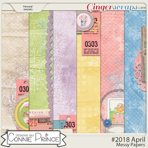 #2018 April - Messy Papers by Connie Prince