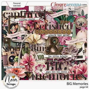 BIG Memories - Page Kit - by Neia Scraps