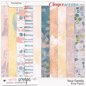 Your Family - Artsy Papers - by Neia Scraps