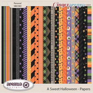 A Sweet Halloween - Papers by Aprilisa Designs