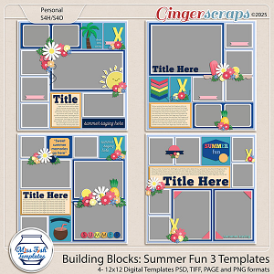 Building Blocks: Summer Fun 3 Templates by Miss Fish