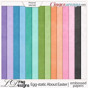 Egg-static About Easter: Embossed Papers by LDragDesigns