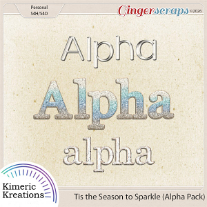 Tis the Season to Sparkle Alpha Pack by Kimeric Kreations