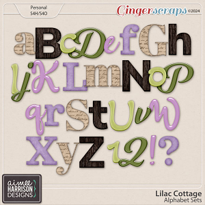 Lilac Cottage Alphabet Sets by Aimee Harrison