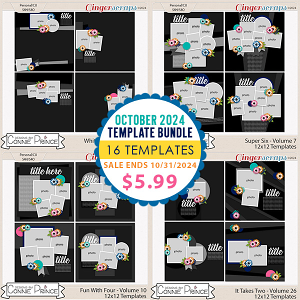 October 2024 Template Bundle by Connie Prince