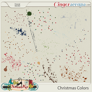Christmas Colors Scatters & Splatters by The Scrappy Kat Christmas Colors Scatters & Splatters by The Scrappy Kat