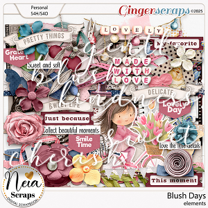 Blush Days - Page Kit - by Neia Scraps