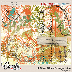 A Glass Of Ice:Orange Juice-Artsy&bits