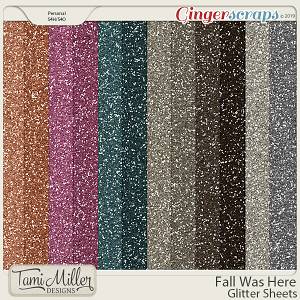 Fall Was Here Glitter Sheets by Tami Miller Designs