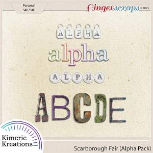 Scarborough Fair Alpha Pack by Kimeric Kreations