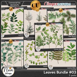 Leaves - Bundle #03 {CU} - by Neia Scraps Leaves - Bundle #03 {CU} - by Neia Scraps