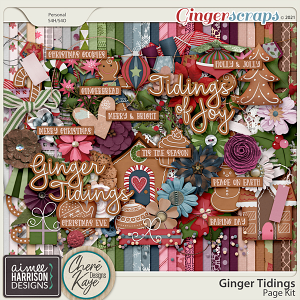 Ginger Tidings Page Kit by Aimee Harrison and Chere Kaye Designs