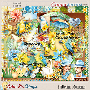 Fluttering Moments Page Kit