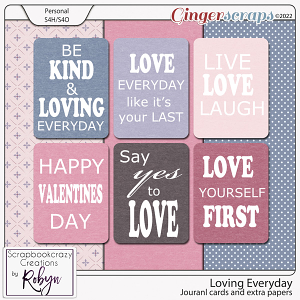 Loving Everyday Journal Cards by Scrapbookcrazy Creations