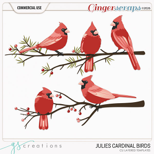 Julies Cardinal Birds (CU) by GS Creations