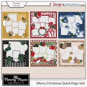 Merry Christmas Quick Page Set by Memory Mosaic