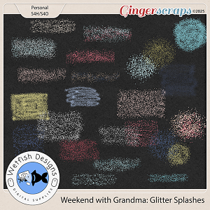 Weekend with Grandma: Glitter Splashes by Wetfish Designs