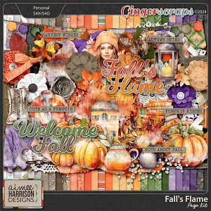 Fall's Flame Page Kit by Aimee Harrison