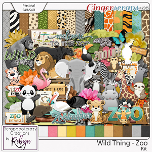 Wild Thing - Zoo Kit by Scrapbookcrazy Creations Wild Thing - Zoo Kit by Scrapbookcrazy Creations