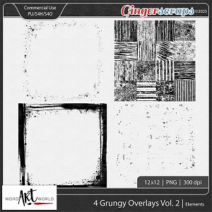4 Grungy Overlays Vol 2 CU OK