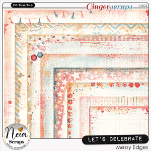 Let's Celebrate - Messy Edges - by Neia Scraps