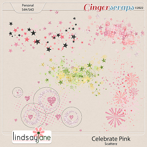 Celebrate Pink Scatterz by Lindsay Jane